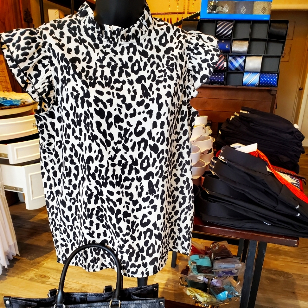 Mock Neck Blouse